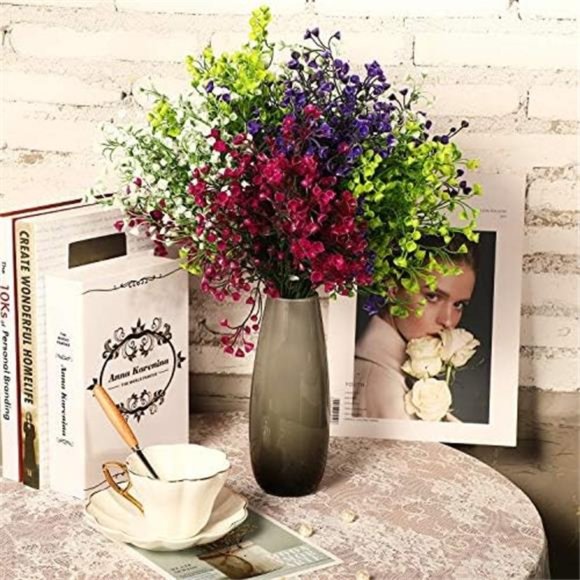 12 Bundles Artificial Flowers Outdoor Artificial Plant Decor UV Resistant Fake - Picture 3 of 6